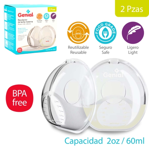 Conchas de leche materna Kit de 2 piezas